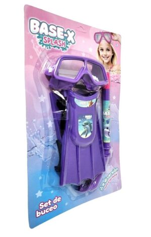 SET DE BUCEO NENA BASE-X SPLASH VR2 8844 VIOLETA - Imagen 3