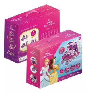 ROLLERS PRINCESAS 3 EN 1 RUEDAS INTERCAMBIABLES Y LUCES VR2 12227 TALLE M - Imagen 2