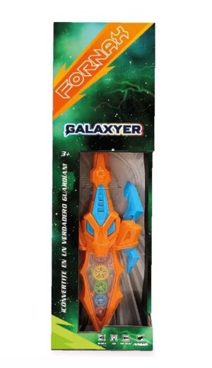 DAGA GALAXIER  POWER WEAPON CON LUZ Y SONIDO VR2 IKPW0002 NARANJA - Imagen 3