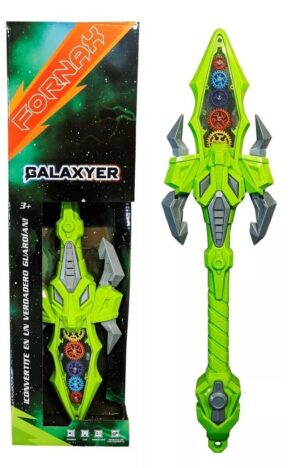 DAGA GALAXIER  POWER WEAPON CON LUZ Y SONIDO VR1 IKPW0002 VERDE