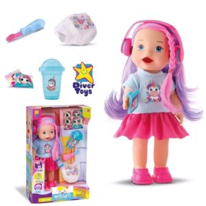 MUÑECA DIVERTOYS CON AURICULARES Y ACCESORIOS COD IKDIV088 - Imagen 6