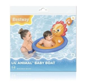 BOTE INFLABLE BEBE ASIENTO ANIMALITOS BESTWAY VR2 34180-7516 LEON - Imagen 3