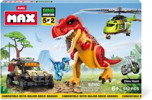 PLAYSET GRANDE MAX DINO AVENTURE 592 PIEZAS COD 7455 - 83156 - Imagen 4