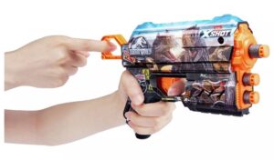 PISTOLA X-SHOT FLUX SKINS SERIES JURASSIC WORLD COD 7579 - 36755 - Imagen 3