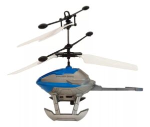 DRONE HELICOPTERO USB SENSORIAL CON RELOJ EN DUENDE VR2 7838 AZUL - Imagen 3