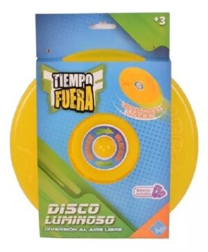 DISCO FRISBEE VOLADOR LUMINOSO EL DUENDE AZUL VR1 7766 AMARILLO