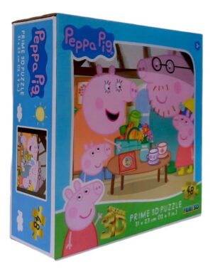 PUZZLE PRIME 3D 48 PIEZAS PEPPA PIG Y SU FAMILIA COD P15056 - Imagen 3