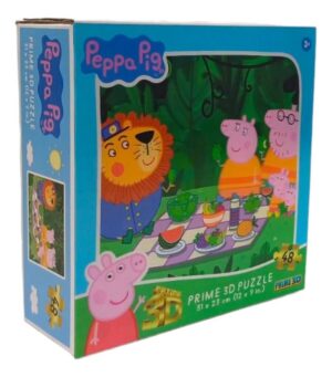 PUZZLE PRIME 3D 48 PIEZAS PEPPA PIG DIA DE PICNIC COD P15057 - Imagen 2