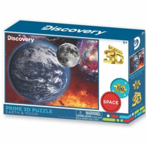 PUZZLE 3D PLANETA TIERRA Y LUNA X 100 PZS COD P10708