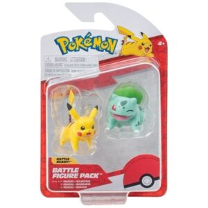 POKEMON FIGURA X 2 VR4 PKW3355 PIKACHU Y BULBASAUR