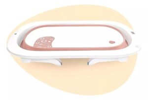 BAÑERA ROSA PLEGABLE CON TERMOMETRO OK BABY COD OKBB0361 - Imagen 4