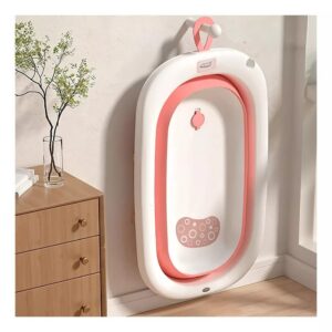 BAÑERA ROSA PLEGABLE CON TERMOMETRO OK BABY COD OKBB0361 - Imagen 6