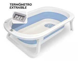 BAÑERA AZUL PLEGABLE CON TERMOMETRO OK BABY COD OKBB0360 - Imagen 5