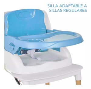 SILLA DE COMER PLEGABLE 3 EN 1 CELESTE OK BABY COD OKBB0218 - Imagen 6