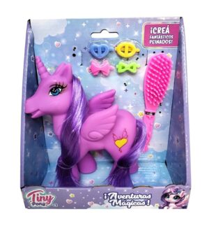 MUÑECA PONY TINY CON ACCESORIOS PARA PEINAR VR3 53613 VIOLETA