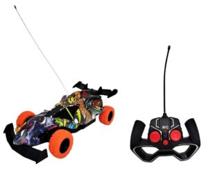 AUTO CON LUZ FORMULA 1 GRAFFITI R/C VR2 55214 RUEDAS NARANJA