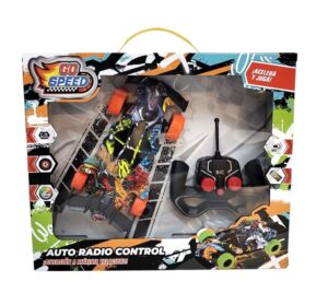 AUTO CON LUZ FORMULA 1 GRAFFITI R/C VR2 55214 RUEDAS NARANJA - Imagen 3