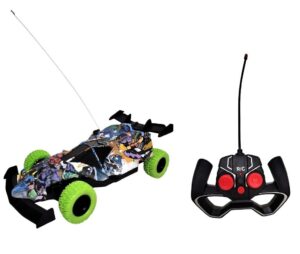 AUTO CON LUZ FORMULA 1 GRAFFITI R/C  VR1 55214 RUEDAS VERDES