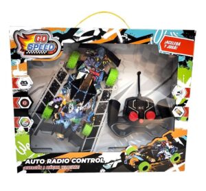 AUTO CON LUZ FORMULA 1 GRAFFITI R/C  VR1 55214 RUEDAS VERDES - Imagen 6