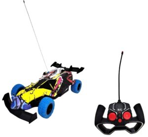 AUTO CON LUZ FORMULA 1 GRAFFITI R/C  VR3 55214 RUEDAS AZULES