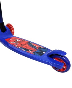 MONOPATIN PLEGABLE CON KIT DE PROTECCION SPIDERMAN VR2 12203 MANUBRIO ROJO - Imagen 3