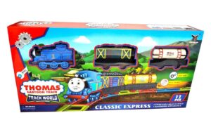 TREN CON VIAS HAPPY TRAIN THOMAS A PILAS 11 PIEZAS COD 266B-3 - Imagen 2