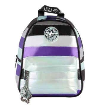 MOCHILA FOOTY METALIZADA 12 PULGADAS VR2 FTY4052 VERDE Y VIOLETA - Imagen 2