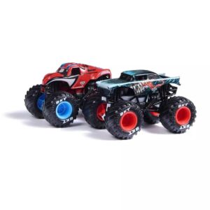 MONSTER JAM VEHICULO 1:64 METAL PACK X2 MARVEL VR1 58791 VENOM VS SPIDERMAN - Imagen 2