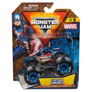 MONSTER JAM 1:64 METAL CAPITAN AMERICA SERIE 2 COD 58789-6071943