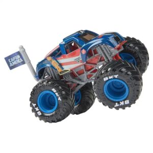 MONSTER JAM 1:64 METAL CAPITAN AMERICA SERIE 2 COD 58789-6071943 - Imagen 4