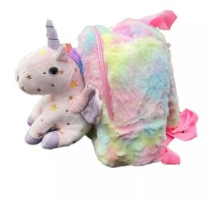 MOCHILA PELUCHE 12 PULGADAS UNICORNIO 3D COD IKLIB0010 - Imagen 2