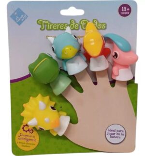 TITERES DE DEDOS DINOSAURIOS EL DUENDE AZUL COD 7905