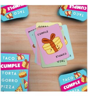 JUEGO TACO CUMPLE GORRO PIZZA BURO JUEGOS COD TCUM - Imagen 2