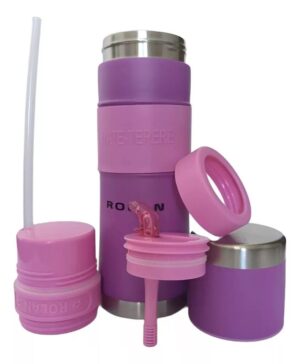 TERMO MATE LISTO AUTOCEBANTE ACERO ROLAN 750 ML VR6 080PP VIOLETA - Imagen 4