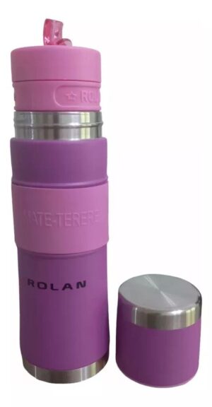 TERMO MATE LISTO AUTOCEBANTE ACERO ROLAN 750 ML VR6 080PP VIOLETA - Imagen 3