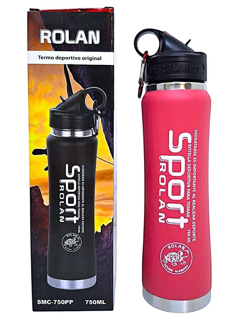 BOTELLA ACERO TERMICA DEPORTIVA 750ML VR4 RPA-075 ROJO SMC-750PP