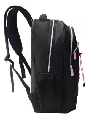 MOCHILA 18 NEGRO LILA FUCSIA SKORA COD 37704 - Imagen 3