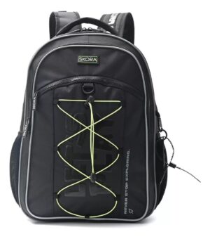 MOCHILA 18 NEGRO CON VERDE SKORA COD 37693