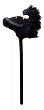 CABALLO CABEZA DE PELUCHE CON PALO Y SONIDO VR1 TW-2201 NEGRO TW-2204