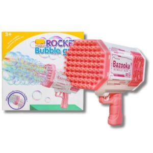 BURBUJERO PISTOLA CON LUZ BUBBLE GUN VR2 A201947 ROSA - Imagen 3