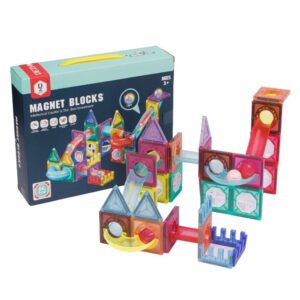 BLOQUES MAGNETICOS LABERINTO 66 PIEZAS CON LUZ COD NA201908