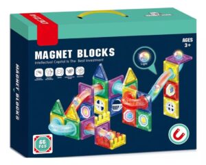 BLOQUES MAGNETICOS LABERINTO 66 PIEZAS CON LUZ COD NA201908 - Imagen 4
