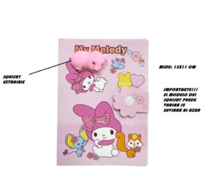 AGENDA INFANTIL HELLO KITTY FRIENDS C/ SQUISHY VR1 50K-1371 MELODY - Imagen 2