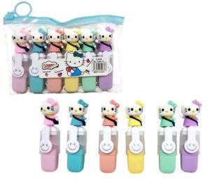 SET X6 RESALTADORES HELLO KITTY  COD SY-709-13
