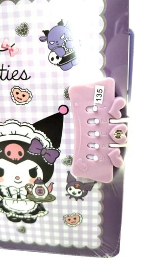 DIARIO INTIMO AMIGOS DE HELLO KITTY TAPA DURA C/CONTRASEÑA VR2 2017-1071 KUROMI - Imagen 2