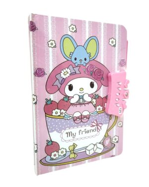 DIARIO INTIMO AMIGOS DE HELLO KITTY TAPA DURA C/CONTRASEÑA VR1 2017-1071 MELODY