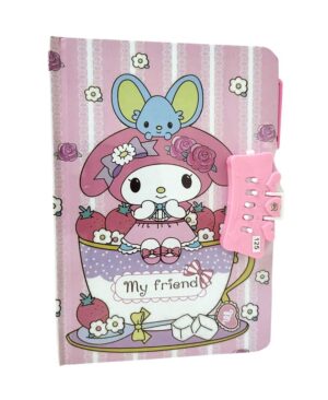 DIARIO INTIMO AMIGOS DE HELLO KITTY TAPA DURA C/CONTRASEÑA VR1 2017-1071 MELODY - Imagen 4