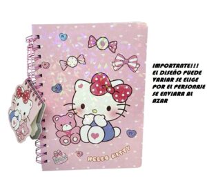 CUADERNO INFANTIL  80 HOJAS CON LLAVERO VR2 SC-88-1  HELLO KITTY - Imagen 2