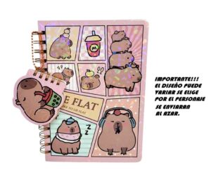 CUADERNO INFANTIL 80 HOJAS CON LLAVERO VR1 SC-88-6  CAPIBARA SC-88-3 - Imagen 2