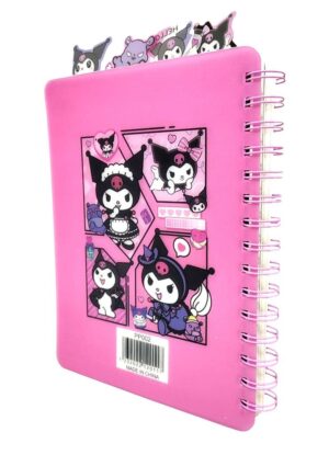 CUADERNO KUROMI EN 3D CON CON SEPARADOR VR2 PP002 ANILLO ROSA - Imagen 4